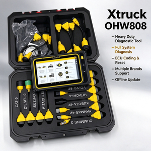 Scanner de diagnostic tout-terrain Xtruck OHW808 pour véhicules lourds, outil de diagnostic OBD complet pour moteurs diesel - Product Image 1