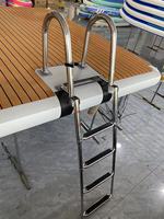 Dock flottant gonflable personnalisé QIQU à double paroi en EVA avec pont en teck et quincaillerie en acier inoxydable 316 pour usage commercial