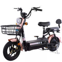 Vélo électrique adulte nouveau design à prix d'usine chinois, moyeu arrière en acier, fonctionnalités numériques, batterie au plomb 500W, autonomie 60km