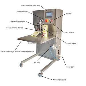Machine de remplissage automatique de sac-dans-boîte de boisson de jus de fruit Mini ligne de production de jus Machine de remplissage de pompe à engrenages Sac debout 1-30L