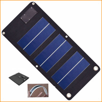 Panneau solaire flexible USB 3W pour chargeur de téléphones mobiles, personnalisé