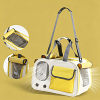Sac à dos élégant et luxueux pour chat en tissu Oxford, grande capacité, respirant, chaud, à porter à l'épaule ou à la main, pour l'extérieur