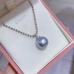 สร้อยคอเพชรสีม่วงธรรมชาติ Edison Demon ขนาด 8-10 มม. แฟชั่นระดับไฮเอนด์ อเนกประสงค์ แสงสว่างแรง ตำหนิเล็กน้อย พร้อมเป็นของขวัญสุดเก๋ - Product Image 2