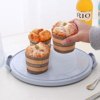 Boîte à gâteau transparente réutilisable de 2 mm d'épaisseur, boîte d'emballage portable pour la pâtisserie