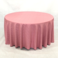 Nappe de salle à manger ronde en polyester en gros pour les décorations de banquets de mariages