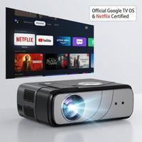 Projecteur Mini Home Cinéma UHD True 4K Android 14 Google TV Auto Focus A8K