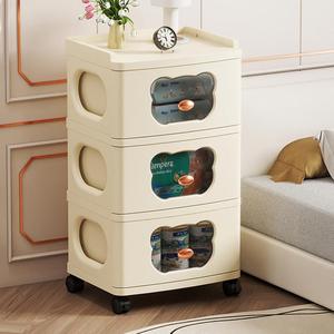 Kabinet Laci penyimpanan PP 3 lapisan, untuk rumah, kamar tidur, pengatur pakaian bayi untuk penyimpanan pakaian - Product Image 5