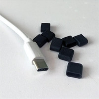 USB-C Silicone USB Type-c Plug Couverture En Caoutchouc Chargeur Port Couverture Femelle Anti Poussière Bouchons Bouchon Couverture Avec Crochet