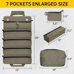 Free sample <b>Tool</b> <b>Roll</b> Organizer Multi Pocket Hanging <b>Tool</b> <b>Roll</b> Portable <b>Tool</b> Organizer Carrier <b>Bag</b> - Product Image 6