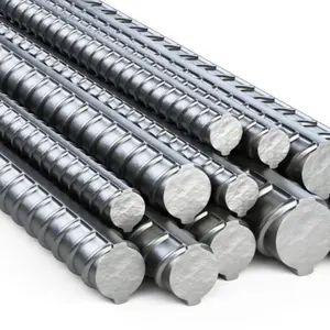 Fornecedor da China ASTM HRB400 10mm 12mm preço de barra de aço de reforço de concreto Hastes de aço