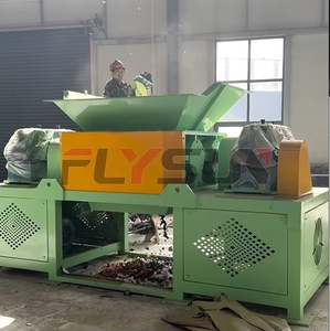 Planta de reciclaje de residuos de la industria Tela vieja Chatarra de plástico Máquina trituradora de metales Trituradora de residuos orgánicos - Product Image 3