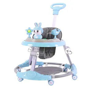 高品质助行器，带音乐灯婴儿车3合1卡通活动带轮子的婴儿助行器
