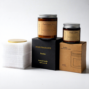 Bougie d'aromathérapie moderne en cire <span class=keywords><strong>de</strong></span> soja, forme cylindrique crème-brun, non toxique, biodégradable, longue durée <span class=keywords><strong>de</strong></span> combustion (20-40h), idéale pour les mariages - Product Image 6