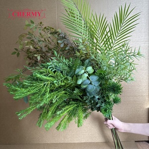 Guirlande de feuilles artificielles suspendues DC280 de haute qualité, fausse <span class=keywords><strong>plante</strong></span> verte, herbe <span class=keywords><strong>artificielle</strong></span> pour plafond, plantes murales suspendues pour décoration intérieure - Product Image 1