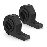 SKYEARTH Soporte de Montaje para Luces Todoterreno, Kits de Abrazaderas Horizontales de Aluminio para Jaula Antivuelco, Abrazaderas para ATV, UTV, Motocicleta, Color Negro