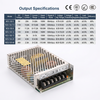 Alimentation à découpage CA/CC sans ventilateur 100W en gros, série NES 100, options 5V à 48V pour système de sécurité
