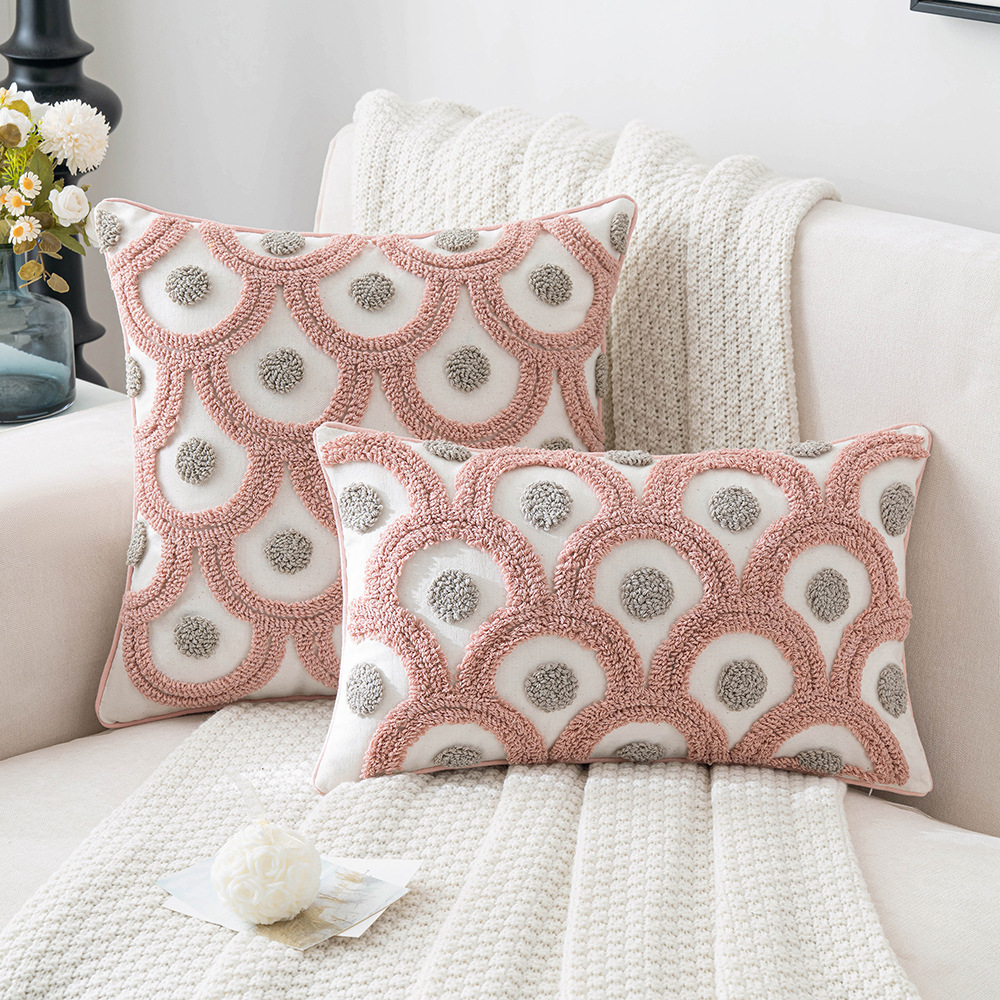 AAAAOSS Velvet Throw Pillow Covers Set Of 2 – 18x18 Inch Watercolor Pink Flower Decorative Cases