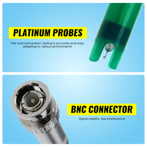 อิเล็กโทรดเรด็อก ORP หัวต่อชนิด BNC พร้อมโพรบสำรองสายเคเบิลยาวพิเศษ300ซม. ความยาว14ซม. เส้นผ่านศูนย์กลาง1.2ซม. - Product Image 4