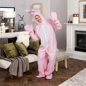 Costume <span class=keywords><strong>de</strong></span> <span class=keywords><strong>lapin</strong></span> rose pour <span class=keywords><strong>adulte</strong></span>, combinaison animale, accessoire <span class=keywords><strong>de</strong></span> scène, <span class=keywords><strong>tenue</strong></span> <span class=keywords><strong>de</strong></span> cosplay pour fête, livraison transfrontalière - Product Image 2