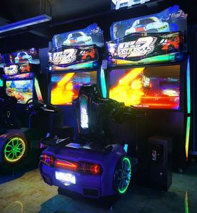 เครื่องเกมแข่งรถอาร์เคด Fast Furious เครื่องจำลองการแข่งรถแบบหยอดเหรียญ วิดีโอเกมขับรถ โครงสร้างโลหะ ลดราคา - Product Image 2