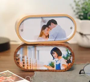 Boyfriend gives girlfriend gift valentines photo frame photo booth frame 3d photo frame diy toy music box