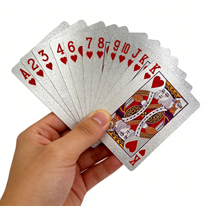Cartes de manipulation de poker fines de taille standard, jouet de blague et de <span class=keywords><strong>tours</strong></span> de magie pour fêtes d'enfants, faciles à utiliser avec des effets de scène, en papier, 54 cartes - Product Image 1