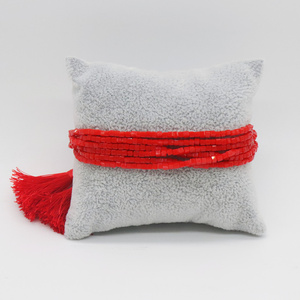 Pulsera Boho de <span class=keywords><strong>Cristal</strong></span> Hecha a Mano con Cuentas Cuadradas de <span class=keywords><strong>Cristal</strong></span> y Borlas Tejidas de Varias Capas para Mujeres y Hombres - Product Image 3