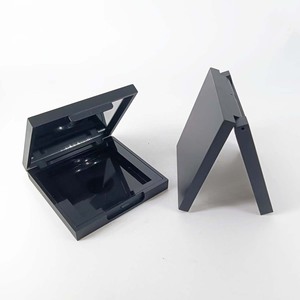 Boîtier compact carré transparent personnalisé avec logo, vide, pour fard à joues, fard à paupières, poudre – Contenant de maquillage individuel - Product Image 4