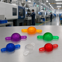 Couverture de lampe LED en plastique translucide personnalisée avec languettes de fixation, lentille en dôme, couvercle de lampe OEM pour machine de jeu, borne d'arcade, machine à sous