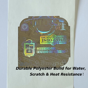 Tem nhãn chống hàng giả chất lượng cao, bảo hành, hologram vàng, số seri & nhãn bảo mật hologram 3D - Product Image 2