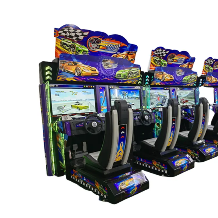 नई डिजाइन सिक्का संचालित गेम्स मशीन आउटरन 32 इंच एचडी वीडियो आर्केड कार रेसिंग गेम आउटरन गेमिंग मशीन