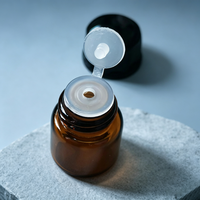 Petite fiole en verre brun vide de 1 ml, 2 ml, 3 ml pour l'emballage d'huiles essentielles et de parfums
