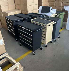 Carrito Metálico para Barbería, Gabinete de Almacenamiento de Herramientas, Gabinete de Acero Resistente con Ruedas y Cajones para Taller - Product Image 3