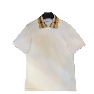 Camicia da uomo Unisex estiva Polo di buona qualità tessuto morbido traspirante con Logo ricamato manica corta stesso stile di Polo maschile - Product Image 1