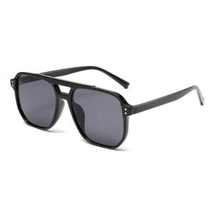 Occhiali da sole 2025 moda retrò doppio pilota sfumature quadrate - Product Image 3