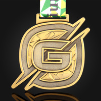 Médaille de gymnastique personnalisée en métal or, argent, bronze, récompense pour la victoire, médaille 3D pour la danse et le cheerleading, médailles 3D sur mesure