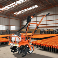 Motoculteur agricole QiangQi Mini 72cc à essence avec moteur et boîte de vitesses en acier, désherbage haute précision, certifié, garantie 1 an