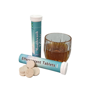 Hochwertige persönliche tägliche Mundpflege Zahn reinigungs material Mundwasser Brause tablette Falsche Zahn reiniger - Product Image 1