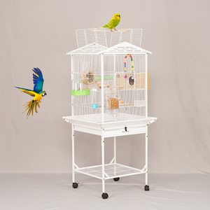 Nueva jaula grande de acero inoxidable para Pájaros vivos, jaula para pájaros canarios, vivero de aves de cría - Product Image 1