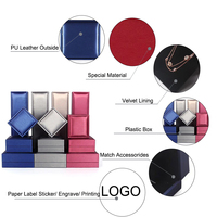 Boîte à bijoux en carton en cuir PU en gros pour femmes, boîte à bijoux décorative personnalisée, élégante et fonctionnelle