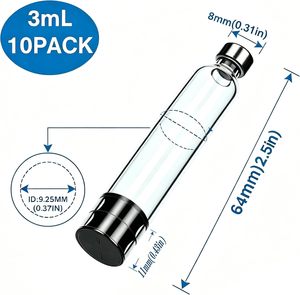 Cartouche en verre jetable de 3 ml et 4 ml, emballage indépendant, flacons stériles, stylo injecteur, stylo à insuline, stylo magique, flacon - Product Image 2