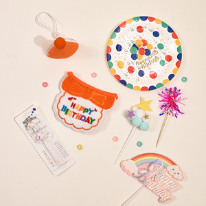 Pet Birthday Party Set With Bib Plates <b>Candles</b> Decor For Dogs Cats Celebrations - Product Image 3