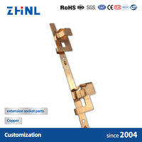 Accessoires pour prises électriques et contacts électriques, matériaux de contact, rallonge électrique, pièces en laiton estampées pour prise