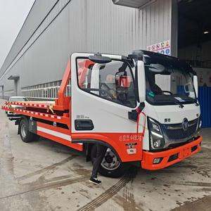 Nouveau type de véhicule de secours routier : Grue de dépannage rotative et remorque à plateau inclinable pour le remorquage d'accidents - Product Image 1