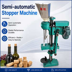Machine à boucher les bouteilles de vin semi-automatique manuelle 0,75 KW, machine à installer des bouchons en bois - Product Image 1