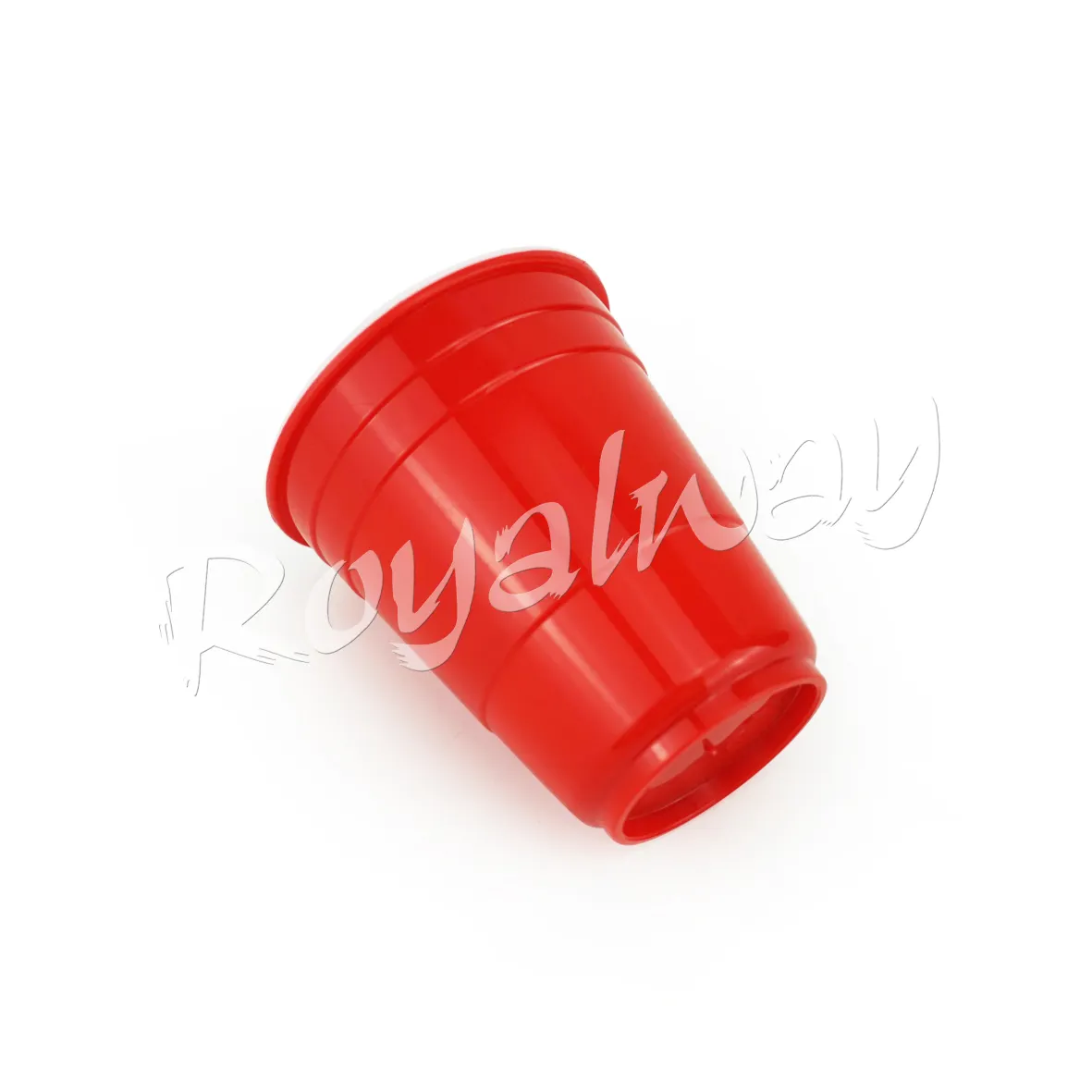 Vidro de plástico vermelho reutilizável, 2oz eco friendly, copos do partido plástico