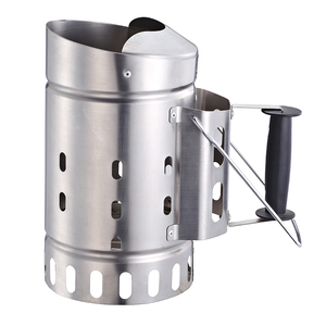 Accenditore per Barbecue a Carbone Moderno in Ferro Verniciato a Polvere per Cucina da Esterno/Giardino con Manico - Product Image 1