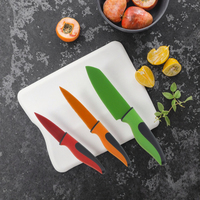 Ensemble ouvre-couteau et éplucheur à fruits 5 pièces avec support en plastique