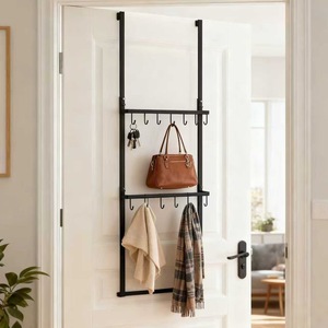 Custom Cross-Border Exclusive Iron Art Modern Simple Over-the-Door Three-Layer Wall-Mounted Hat <strong>Rack</strong> Coat <strong>Rack</strong> Baseball <strong>Cap</strong> - Product Image 3