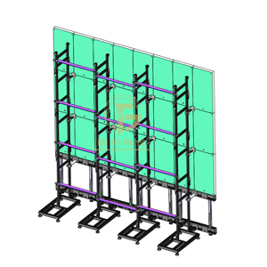 Support <span class=keywords><strong>de</strong></span> sol pour écran <span class=keywords><strong>de</strong></span> <span class=keywords><strong>location</strong></span> Cadre en treillis pour écrans LED Rack à hauteur réglable <span class=keywords><strong>de</strong></span> 24 "à 40" - Product Image 1